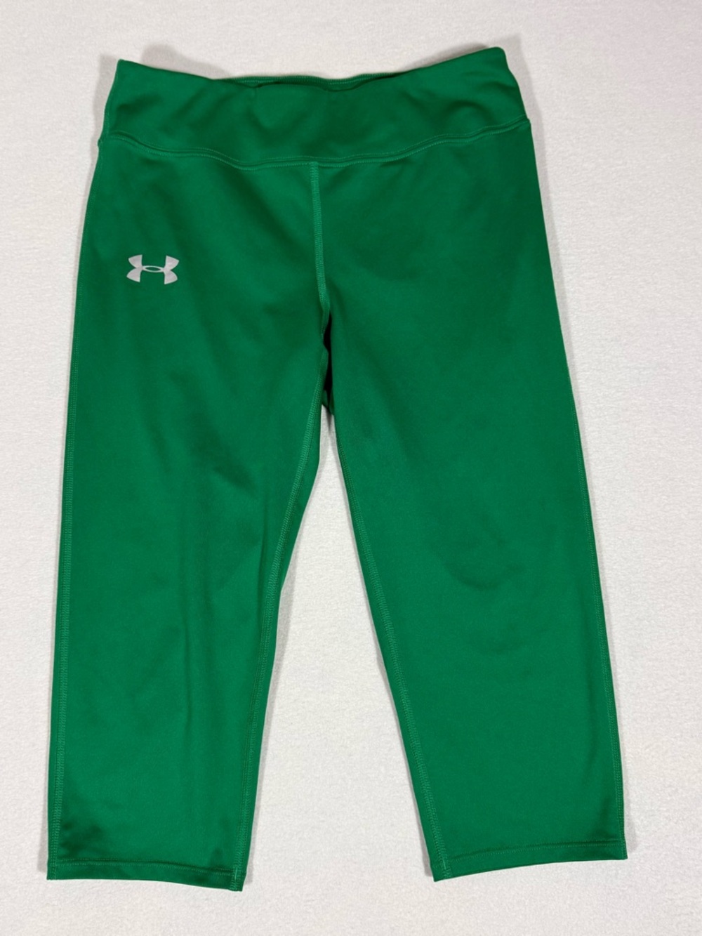 Under Armour Youth Kelly Green Cropped Capri Leggings Size Large